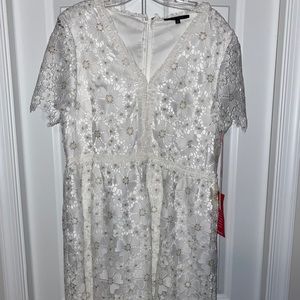 Alex Marie White Lace Dress